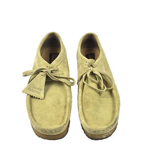 Clarks Originals Wallabee Men's Shoes Size 8.5 M Beige Suede Moc Toe 26103760